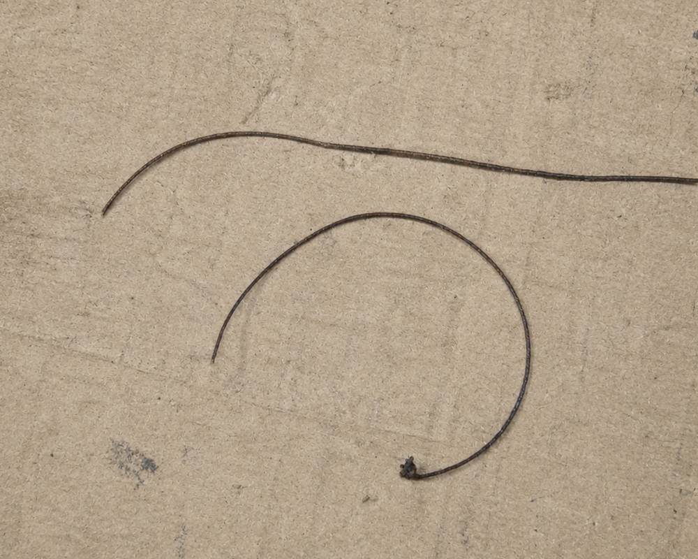 Old and deteriorated carriage belt